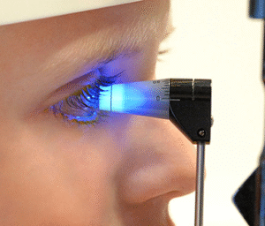 Examen lámpara de hendidura