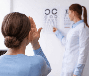 Toma de agudeza visual