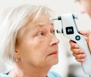 Medición de presión ocular